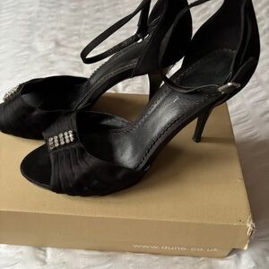 Elegant Black Strappy Heels